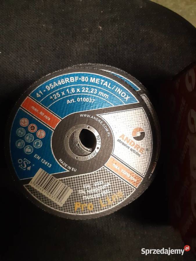 Tarcza do cięcia stali 125x16x22 ANDRE Łęczna sprzedam