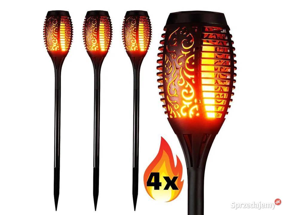 Lampa ogrodowa LED efekt płomienia 4 SZTUKI Kraków sprzedam