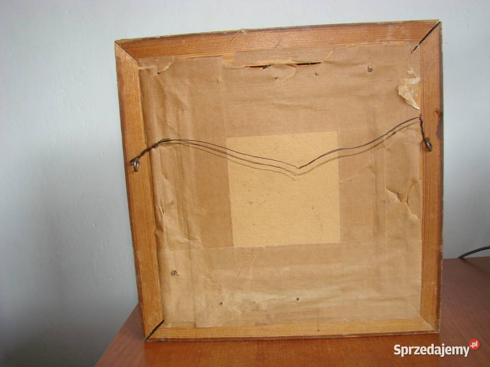 stary skandynawski obrazek haftowany pomorskie Pruszcz Gdański