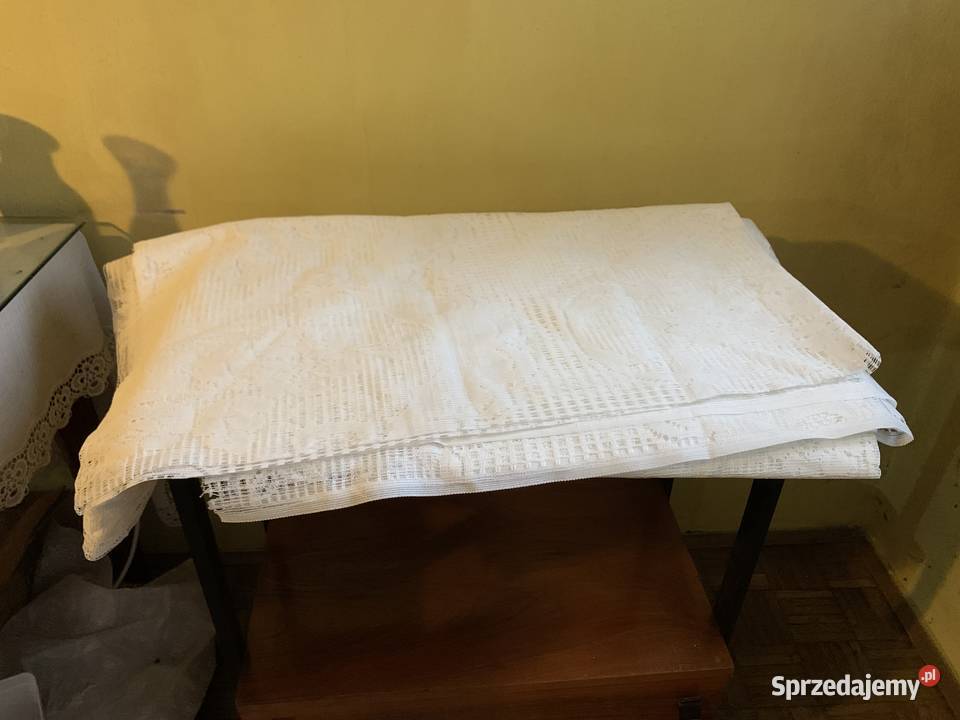 Firanki materiał na firanki zestaw 4 rodzaje Szycie zasłon, firan i obrusów Warszawa