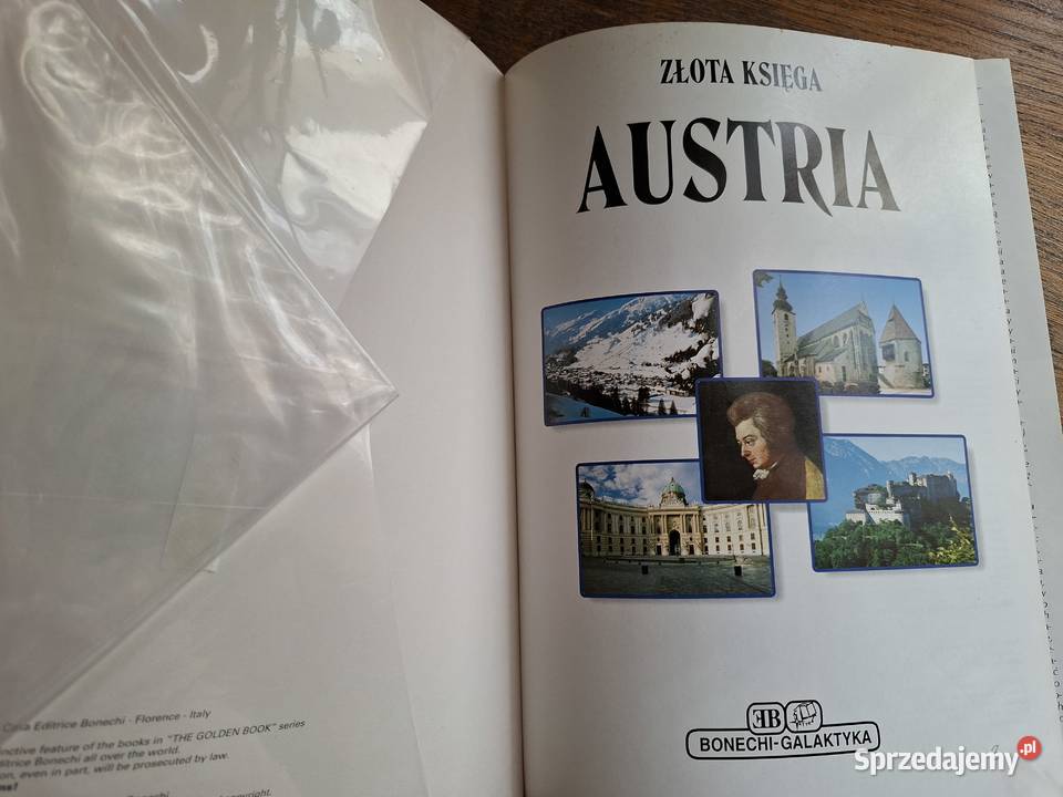Złota księga Austria Bonechi Galaktyka Rok wydania 1997 małopolskie Kraków sprzedam