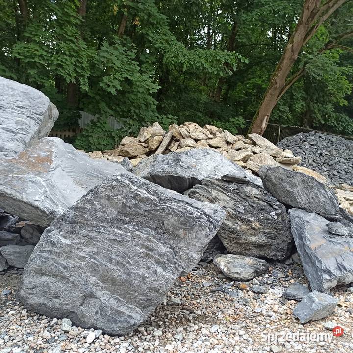 Głazy Czarne kamień duży Głaz Antracytowy Kora Oświęcim