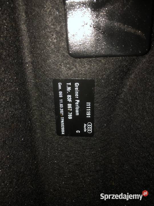 Półka bagażnika AUDI Q 3 II opolskie Skorogoszcz sprzedam
