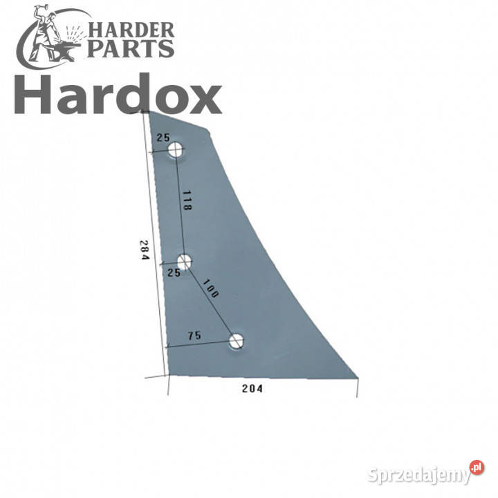 Pierś HARDOX 959400P części do pługa KRONE Suwałki sprzedam