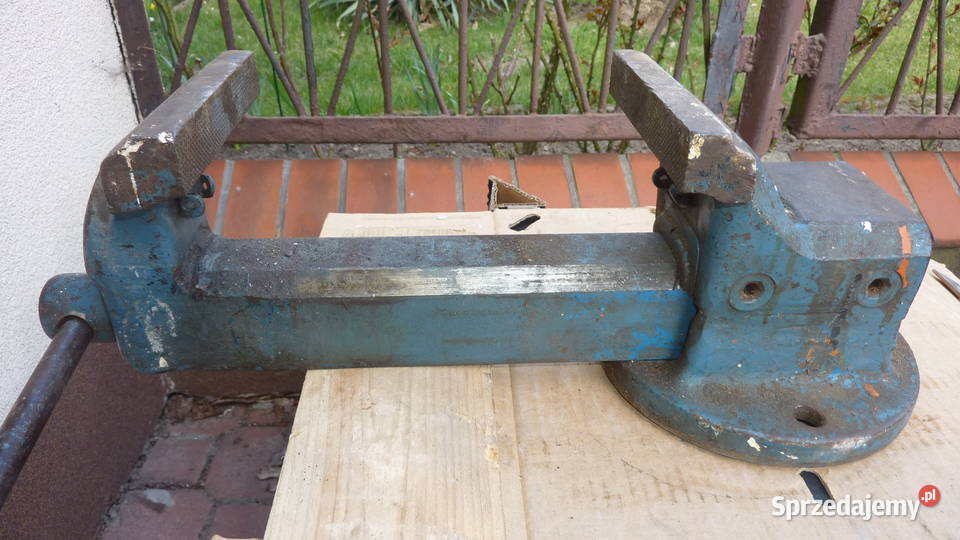 Niemieckie imadło ślusarskie stalowe kute Łódź sprzedam