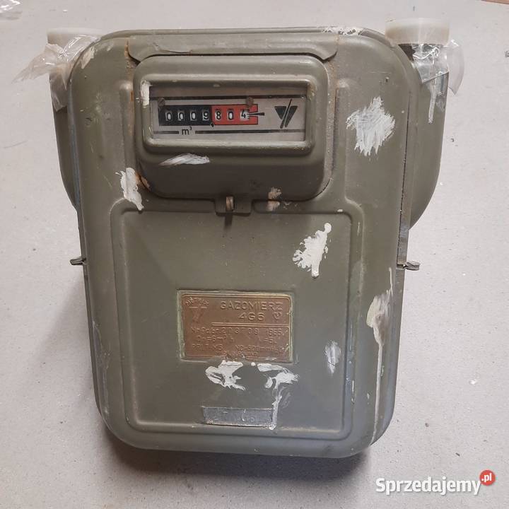 Gazomierz PRL licznik gazu PRL ozdoba prl Luborzyca