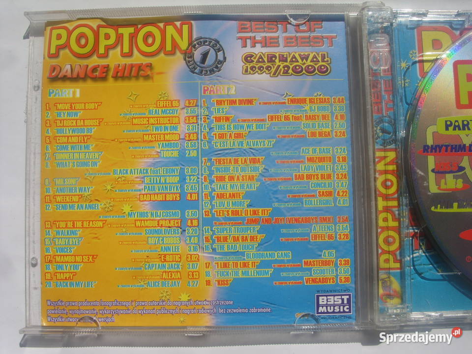 Plyty CD POPTON DANCE HITSCARNAWAL 1999 2000 2CD Wołów