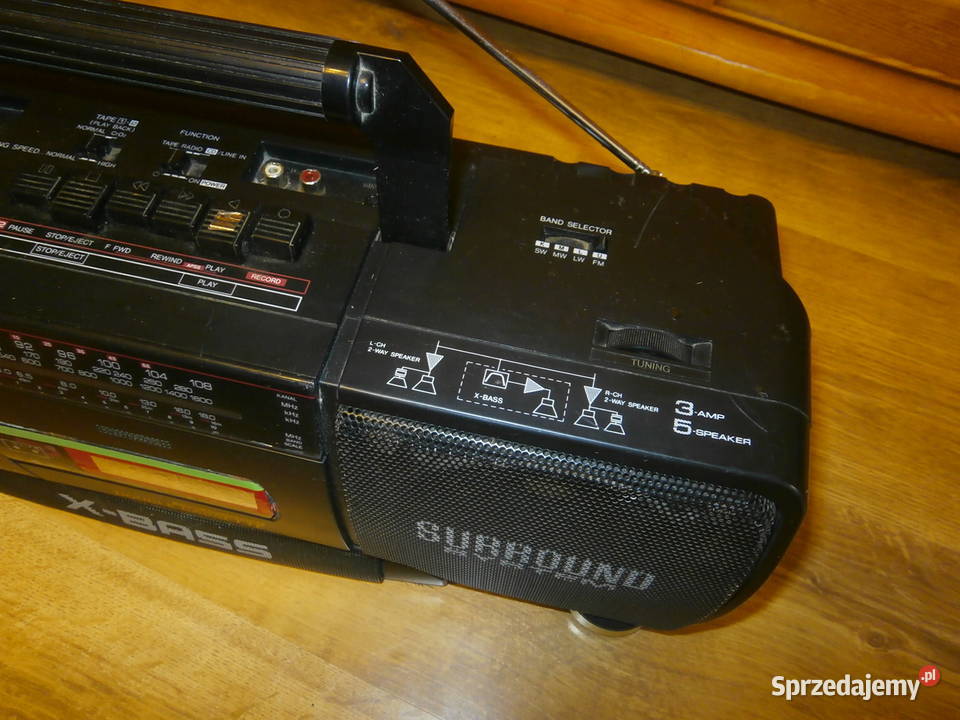 Radiomagnetofon BOOMBOX SHARP WQT352HBK sprawny