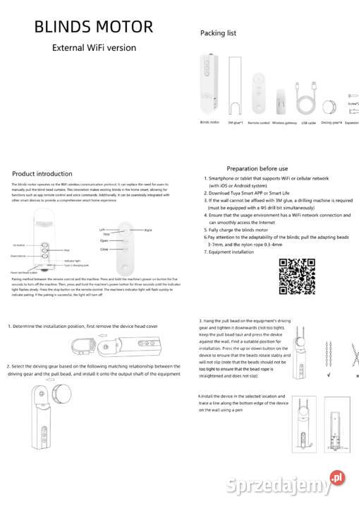 Napęd rolet Tuya Smart WiFi Bełchatów