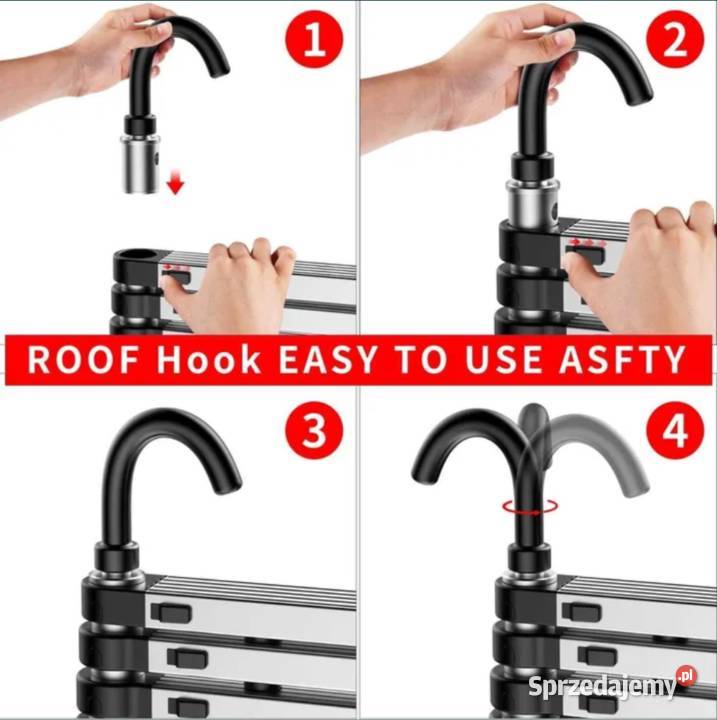 Nowa Aluminiowa Drabina Teleskopowa drabinka śląskie Poraj