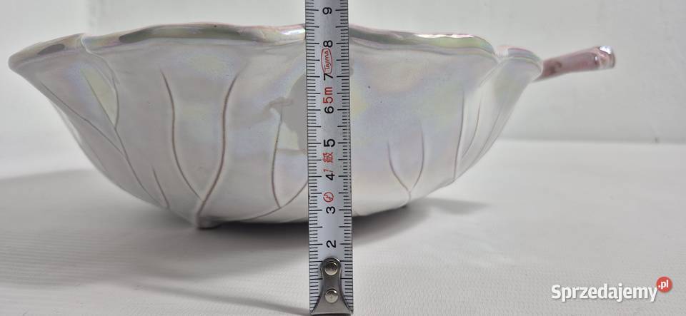 Vintage Misa Liść BERTONCELLO Italy Perłowa Miski Biłgoraj