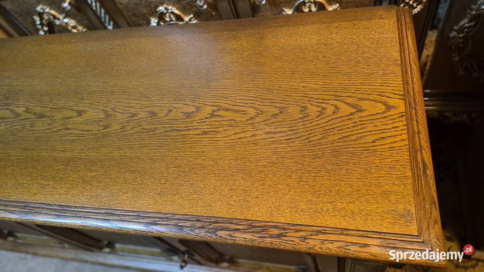 Duża komoda dębowa rzeźbiona dąb rustykalny Sypniewo sprzedam