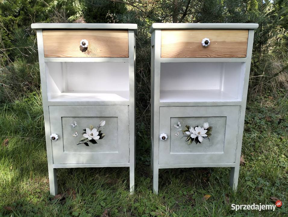 Stolik nocny szafka vintage retro zabytkowa opolskie Lubrza