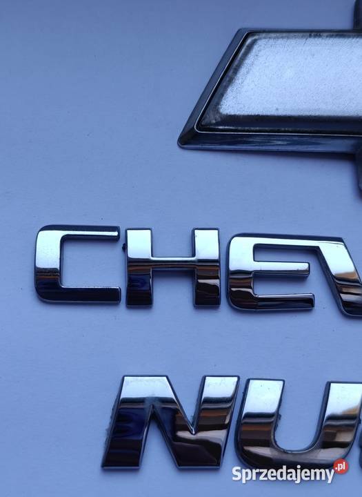 Napis emblemat Chevrolet Nubira 0410r osobowe kujawsko-pomorskie Lipno