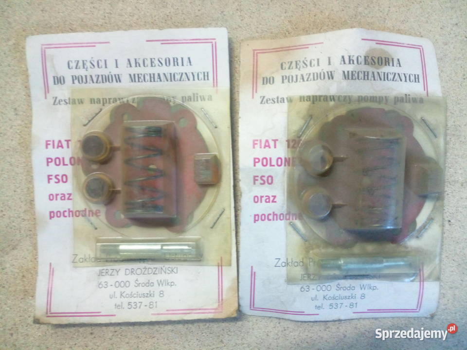 zestaw naprawczy pompy dysze gaźnika FSO Ostrów Wielkopolski