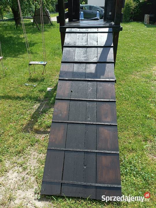 Plac zabaw drewniany duży solidny