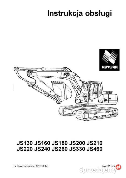 Instrukcja obsługi DTR JCB 53595 katalog napraw Szamotuły