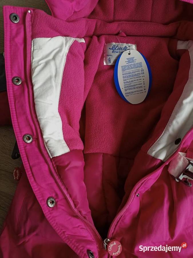 Kombinezon zimowy dziewczęcy fuksjowy Gluck