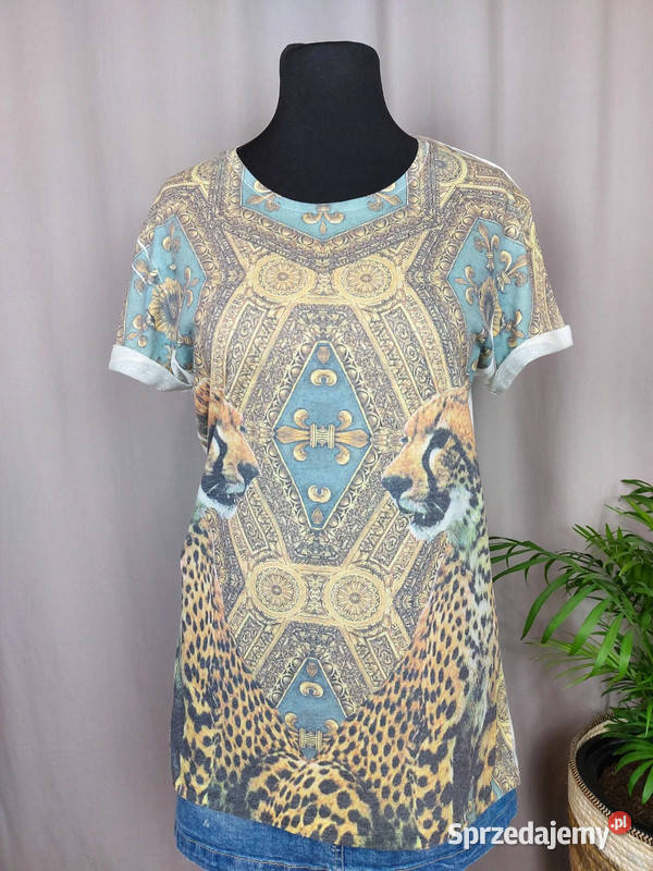 Bluzka damska Tshirt krótki rękaw luźna oversize Złoczew
