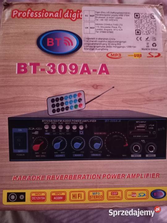 Wzmacniacz Audio Bluetooth Odtwarzacz MP3 STEREO mazowieckie Strachówka sprzedam
