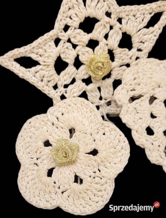 Zestaw ozdób na choinkę ręcznie wykonanych Boże Narodzenie małopolskie Krzywaczka