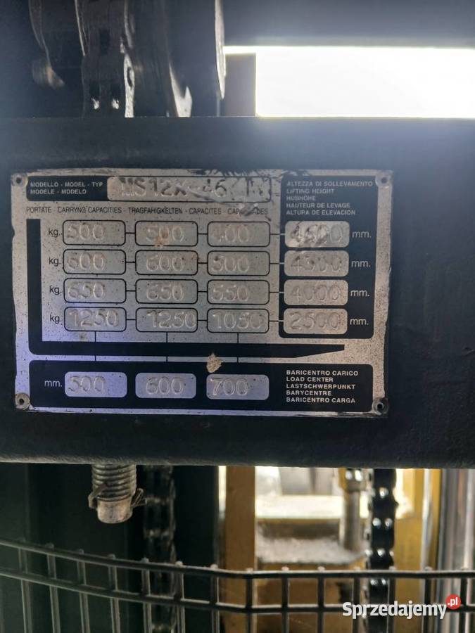 Paleciak elektryczny masztowy Yale MS12x46 46m Magazynowanie Biznes i Przemysł Wojciechów-Kolonia Piąta