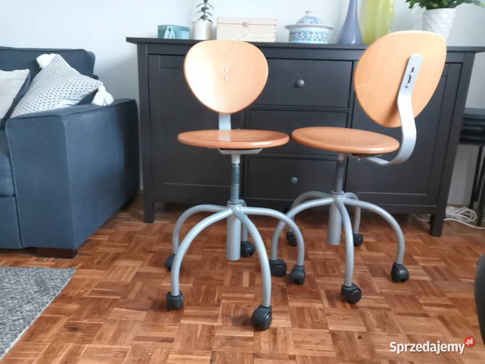 Krzesełka obrotowe ruchome IKEA 75cm Poznań