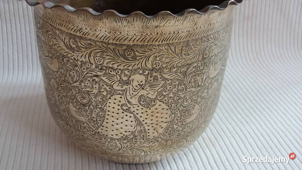 Czajnik Lampa oliwna i inne mosiężne starocie mazowieckie Płońsk