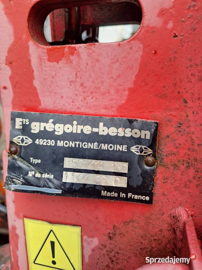 Pług obrotowy 4 gregoire besson Pługi Żółkiewka-Osada