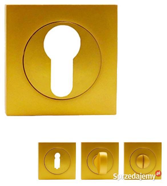 Klamka Adel na rozecie złoty mat Domino Szyld warmińsko-mazurskie Olsztynek