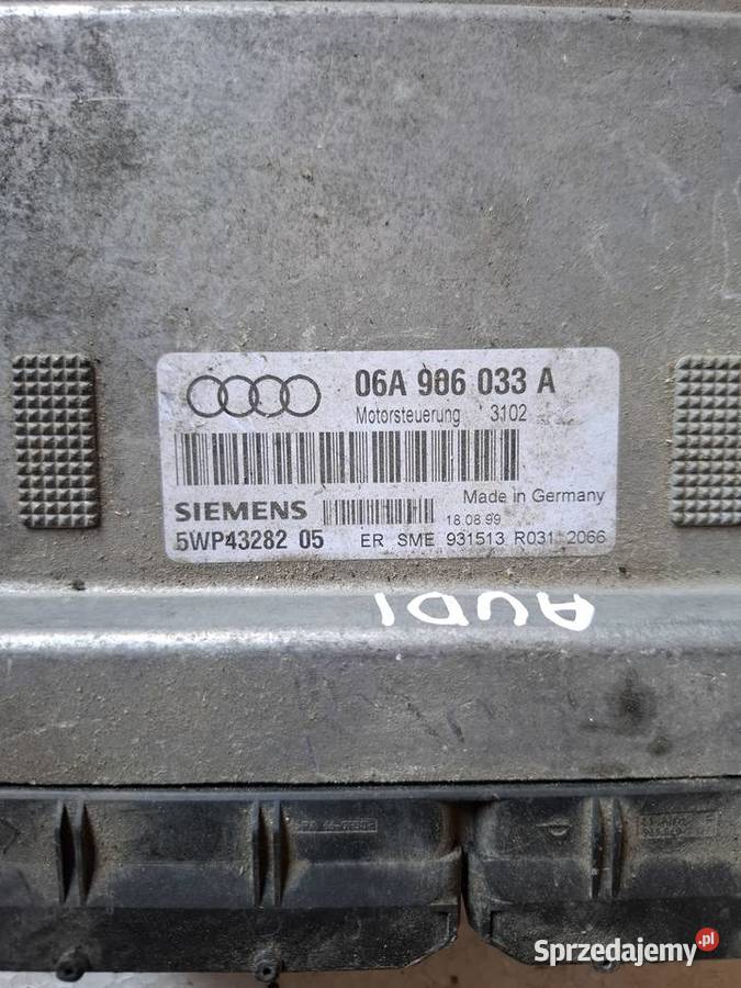 Komputer Sterownik Silnika Audi A3 8L Części samochodowe Wisznice