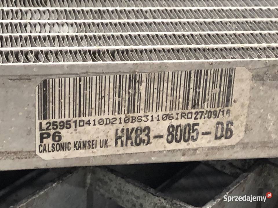 CHŁODNICA WODY JAGUAR FPACE 20 180 HK838005DB osobowe Części samochodowe