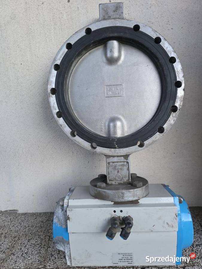 Przepustnicazawór klapowy motylkowy pneumatyczny Pozostałe