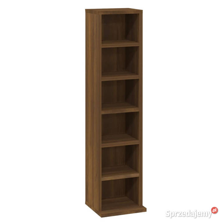 Szafka na płyty CD brązowy dąb 21x20x88 WM815074 mazowieckie Warszawa