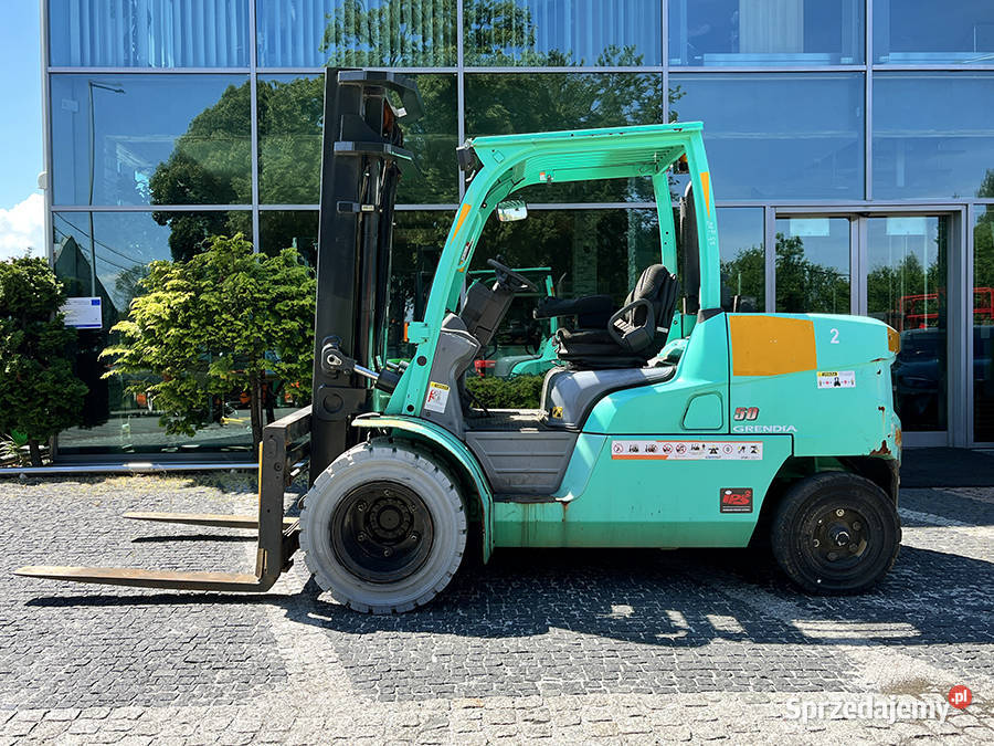 wózek widłowy Mitsubishi FD50NT 5 ton duplex 35 diesel Kęty