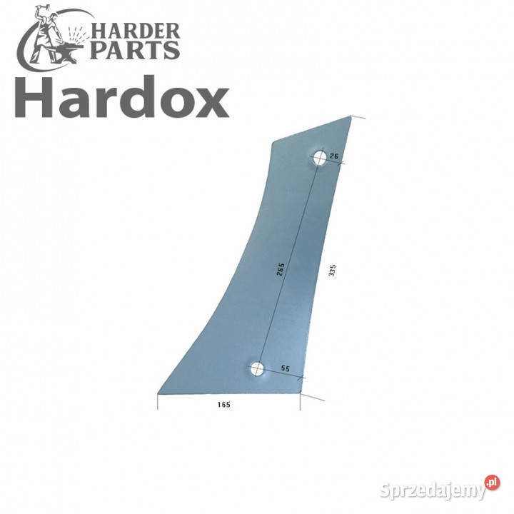 Pierś HARDOX 41624AL części do pługa LANDSBERG Suwałki