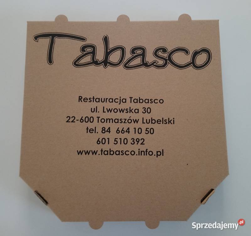 Pudełka kartony na duża pizzę z nadrukiem 2x