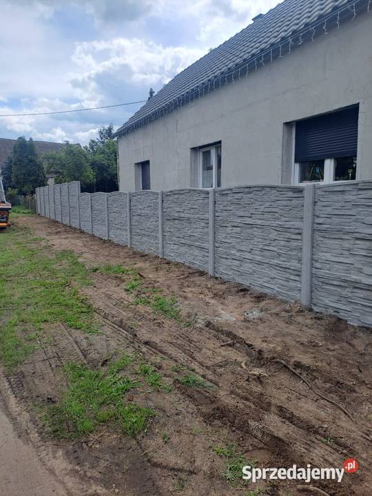 Ogrodzenia betonowe Montaż Transport Głogów usługi budowlane