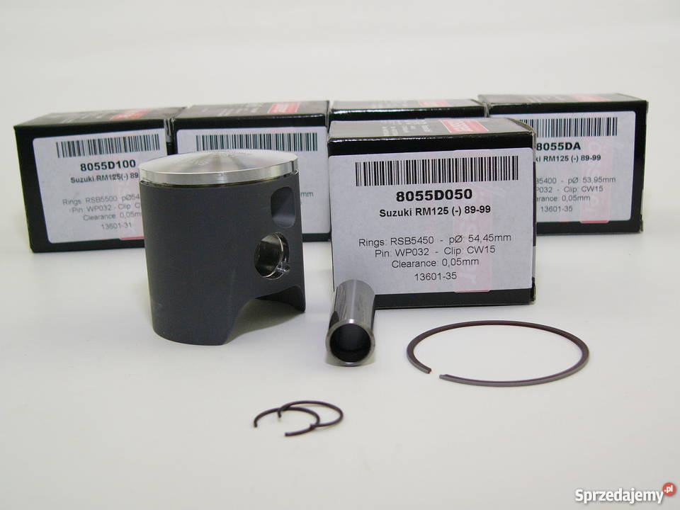TŁOK komplet tłokowy WOSSNER 5445 mm RM 125 8999 Zabrze