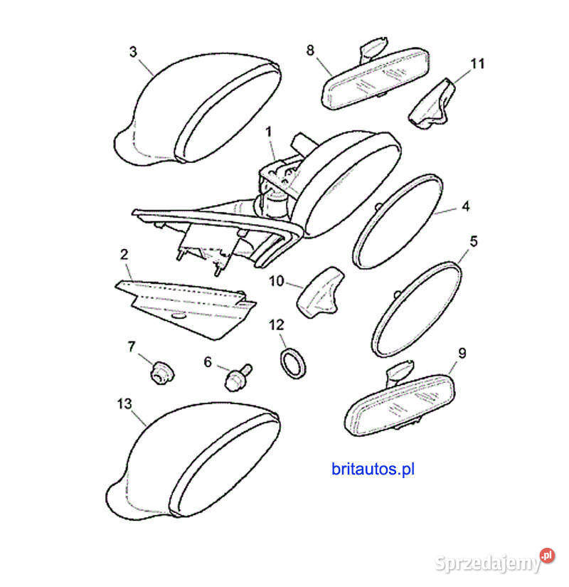 ROVER 75 MG ZT LUSTERKO LEWE PRZEDLIFT Poznań