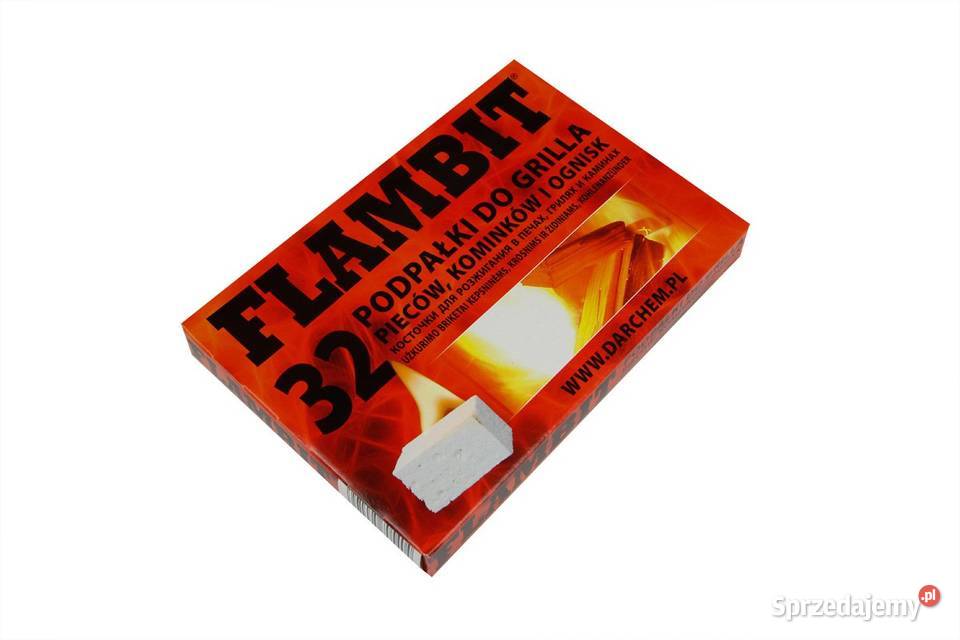 Podpałka rozpałka 32 kostki x48 BIAŁA FLAMBIT Cieśle