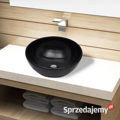 Umywalka łazienkowa ceramiczna czarna Nowy Sącz
