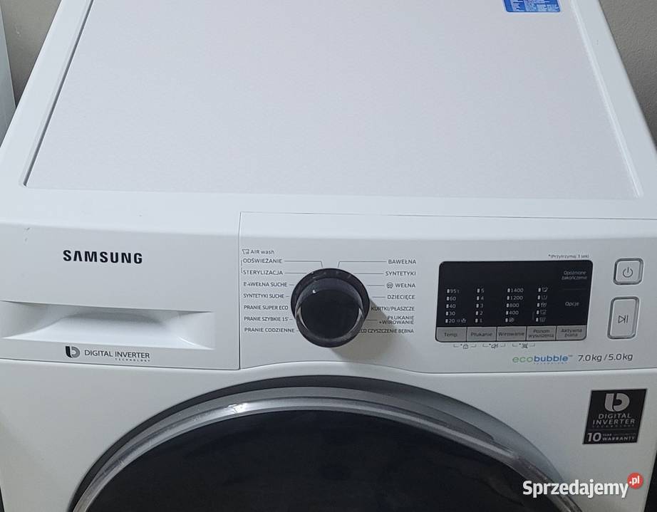 Pralkosuszarka Samsung Eco Bubble 75 1400obr 60cm Poznań