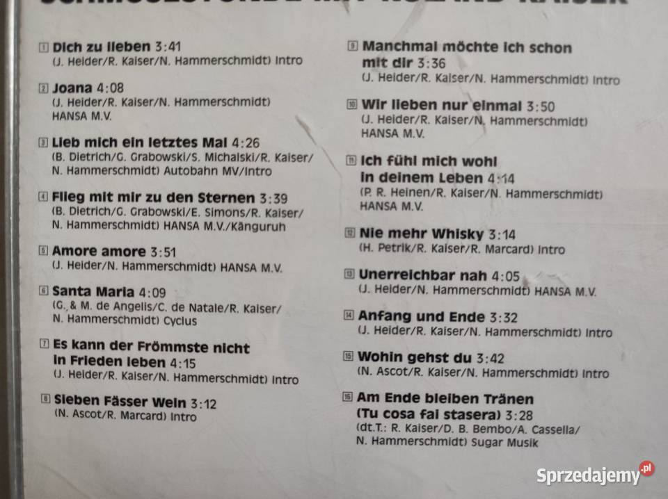 Roland Kaiser Schmusestunde Mit Roland Kaiser CD