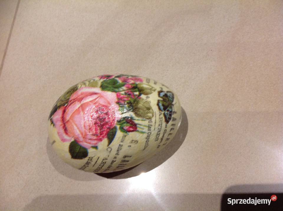 Duże Jajko Decoupage 12 4