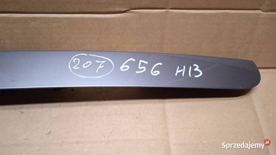 PEUGEOT 207 HB BLENDA KLAPY TYŁ KTH Zbierkowo