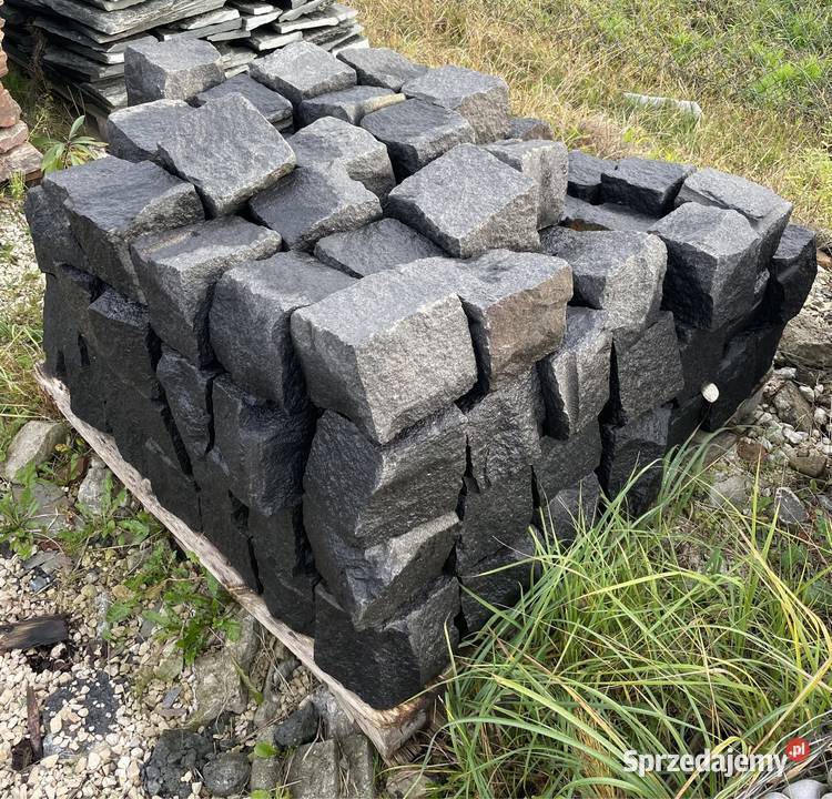 KOSTKA GRANITOWA 1517 Czarny Granit Szwed 15x17