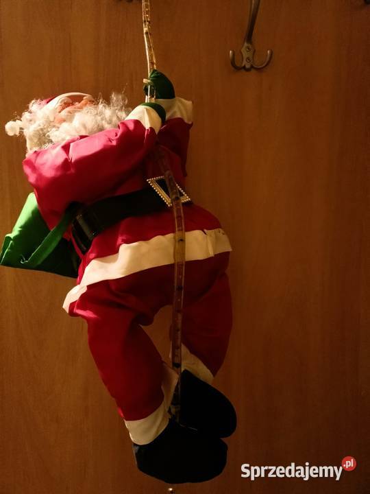 Mikołaj wspinający się linie z wężem led Tarnobrzeg