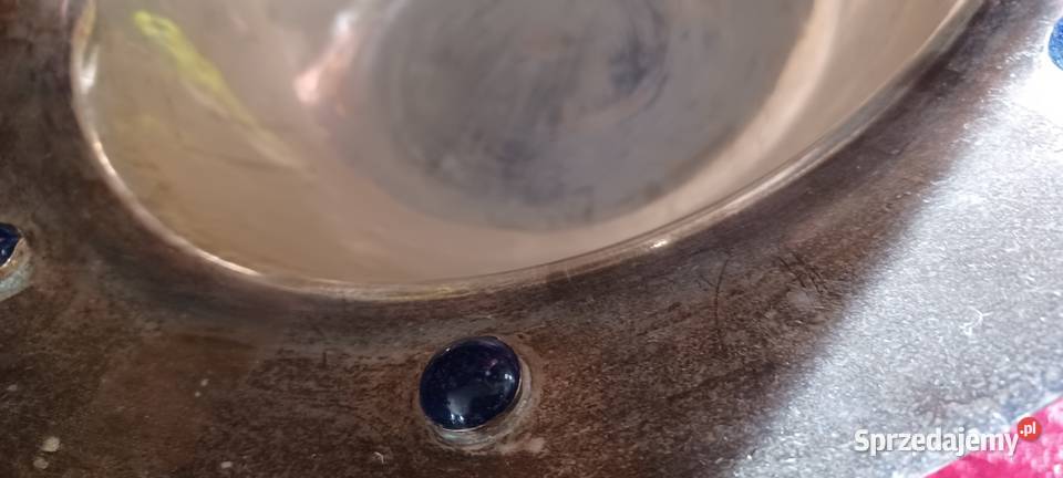 zabytkowe posrebrzane misy indyjskie Poznań sprzedam
