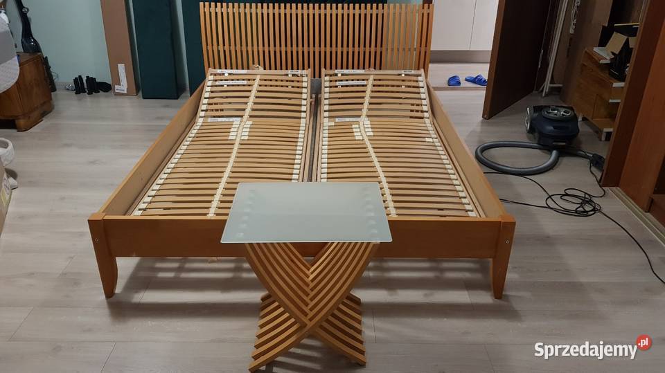 Łóżko Vintage 160200 IKEA Ekeberg ze stolikiem 160cm Wałbrzych